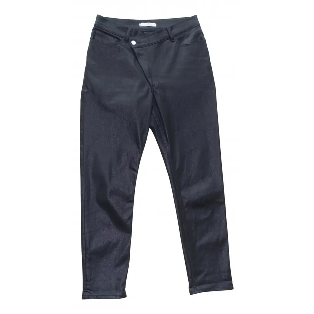 dorothee schumacher straight coated jeans black womens